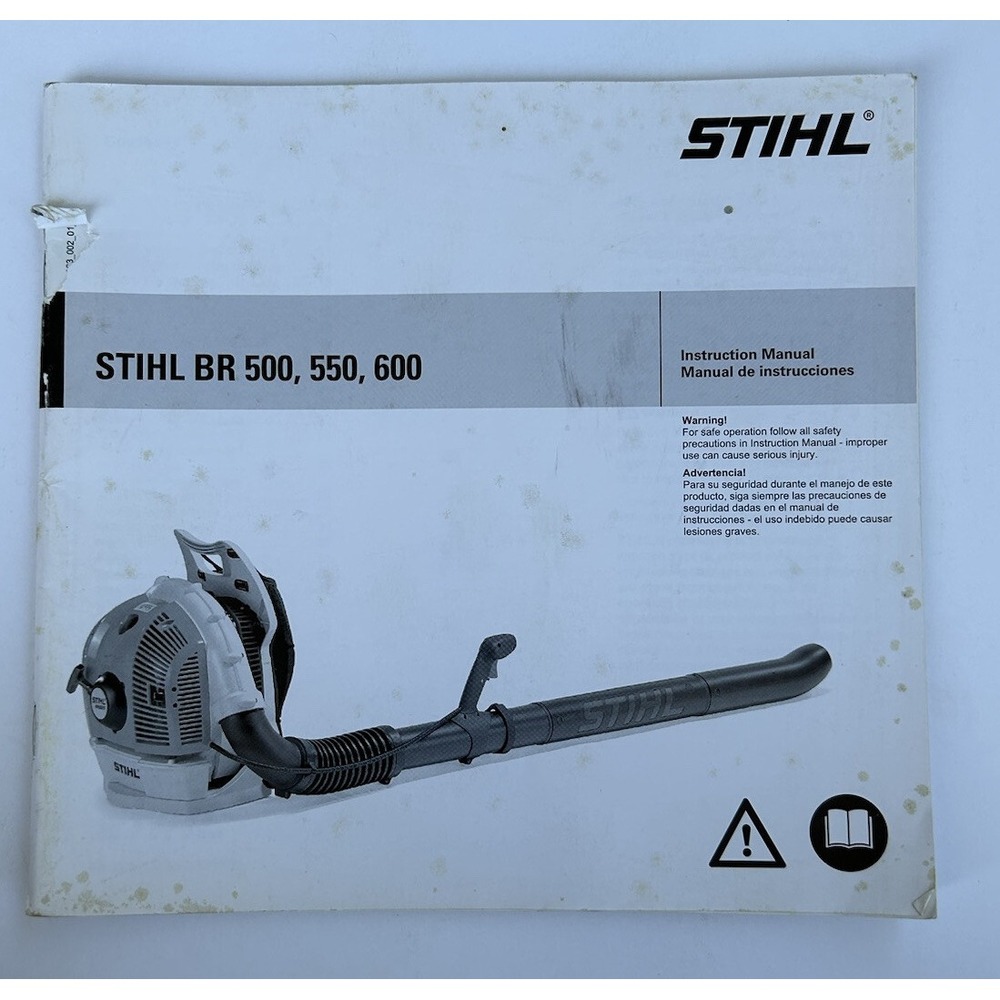 Stihl BR 500, 550, 600 Blower‎ Instruction Owner's Operator's Manual 2005